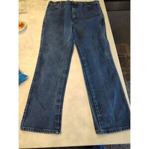 Wrangler Jeans Men 40x34 Relaxed Fit 936DEN Blue Denim Western Cowboy